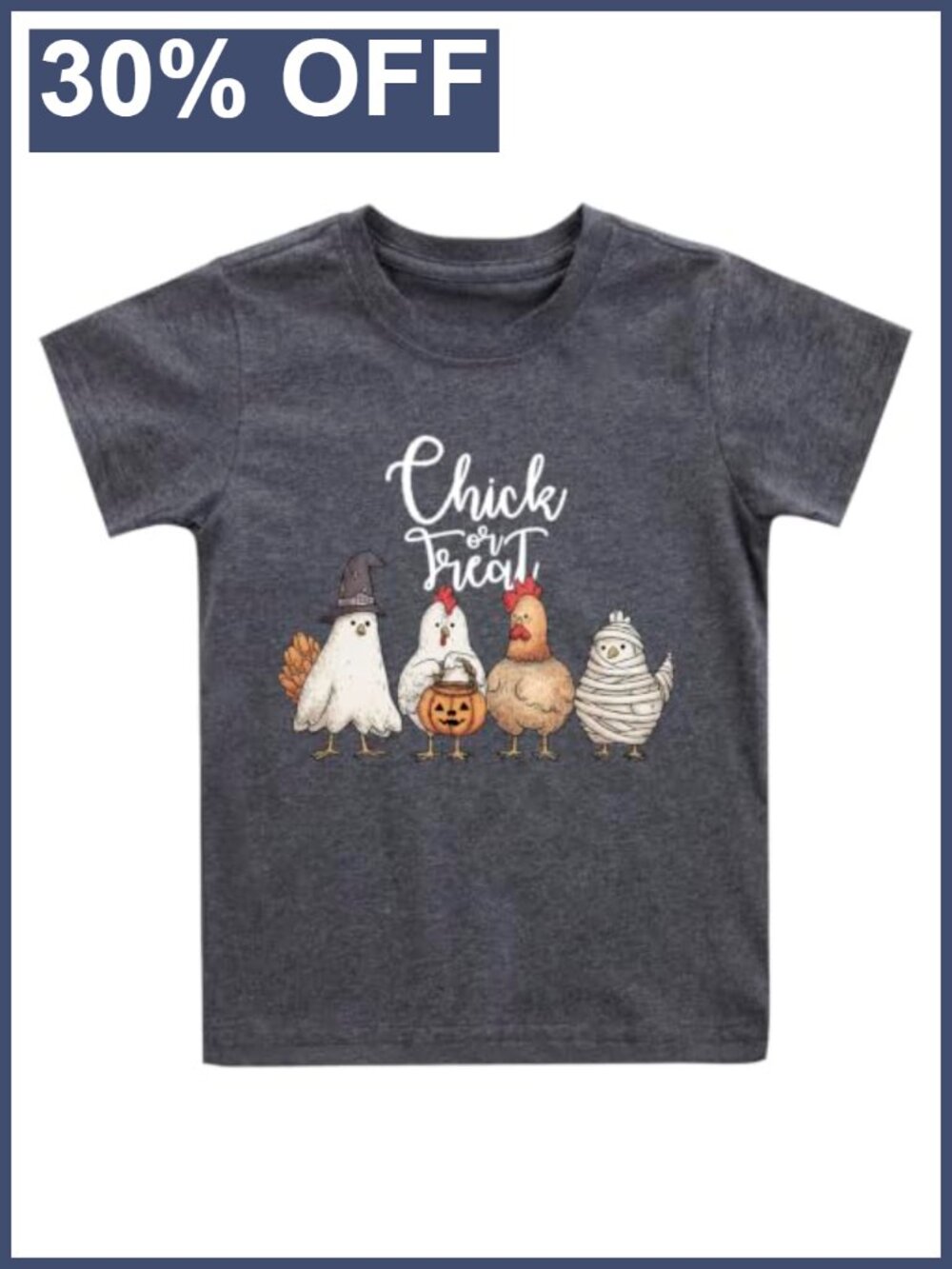 Kids Halloween Graphic Tee Short Sleeve Crew Neck